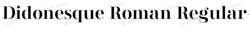 Didonesque Roman Regular字体转换
